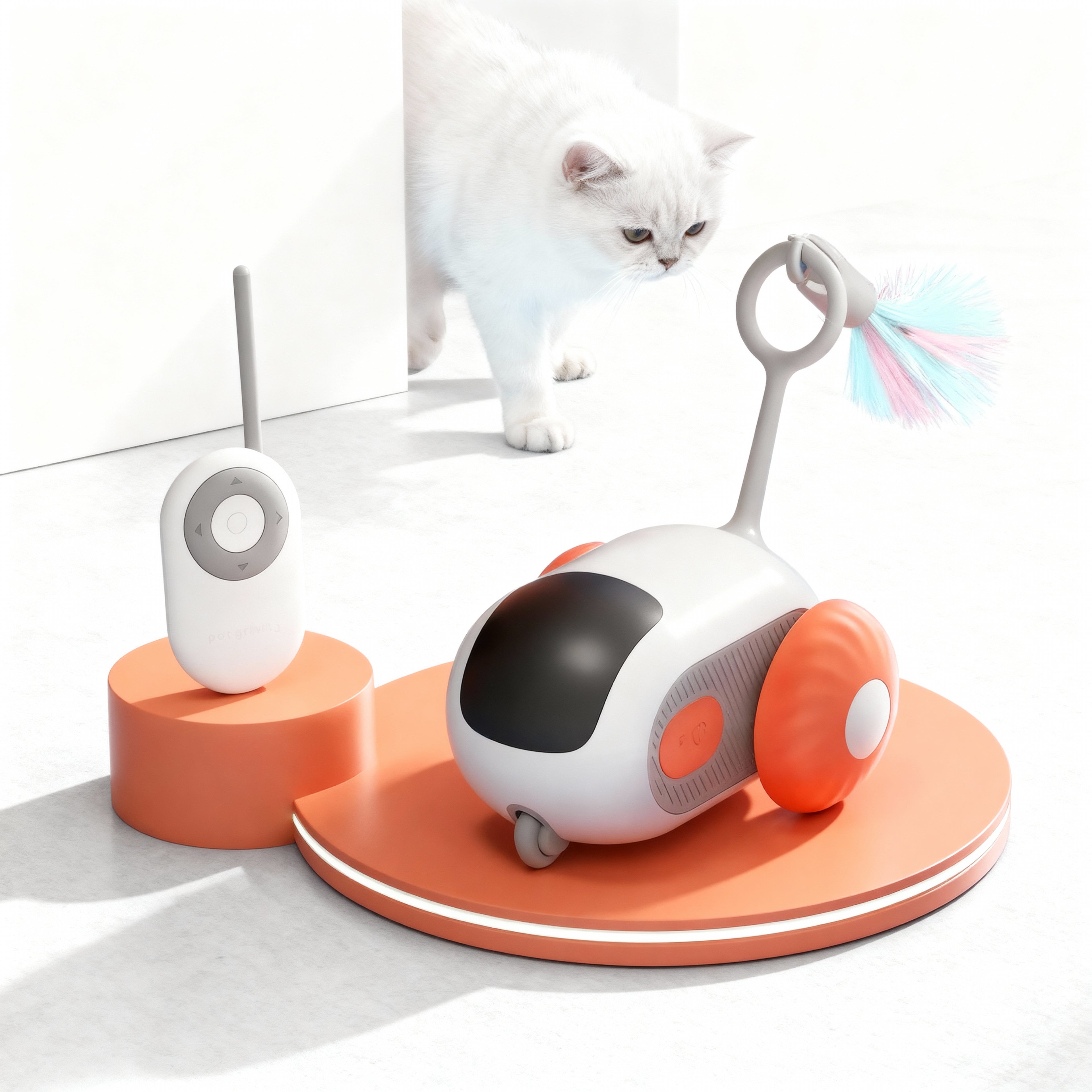 Interactive Self-Driving Pet Play Device